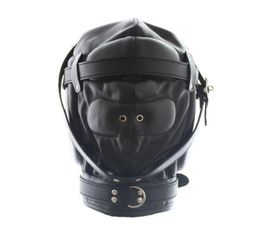 High Quality Soft Faux Leather Gimp Hood Full Mask Sensory Deprivation Fetish Kinky Q763142499