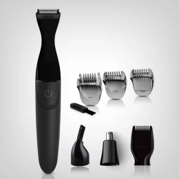 Trimmers Clippers Trimmers 4in1 nose hair trimmer beard trimer men eyebrow face stubble nose trimmer ear cleaner machine hair removal AA ba