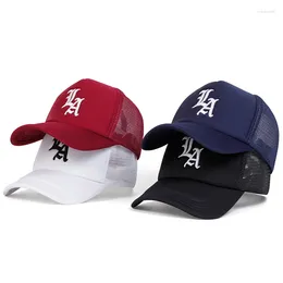 Ball Caps Unisex Letter Embroidery Baseball Net Spring And Summer Outdoor Adjustable Casual Hats Sunscreen Hat