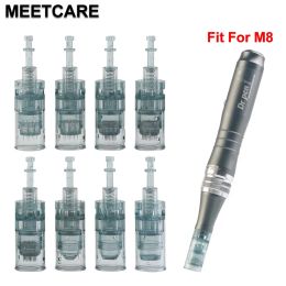 Machine M8 Dr Pen Bayonet Cartridges Microneedle 11 16 24 36 42 Round 3d 5d Nano Professional Derma Pen Mts Microneedling Tattoo Needles