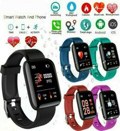 D13 Smart Watches 116 Plus 2020 Selling Heart Rate Watch Smart Wristband Sports Watches Kit Blood Pressure Smart Band Waterpro2882308