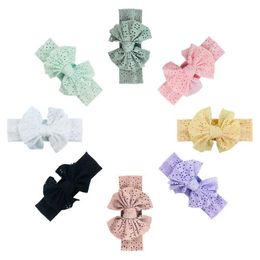 Hair Accessories New Big Bow Baby Girl Headband Soft Mesh Baby Turban Headband Toddler Kids Headwear Elastic Infant Newborn Baby Hair Accessories