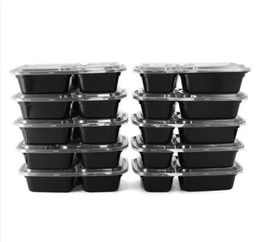 Disposable Microwave Food Storage Safe Meal Prep Containers Lunch Box Kids Food Container Tableware Bento Dinner DHL3248278