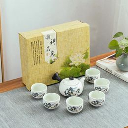 Teaware Sets LIZAOTAO Tea Set Teapot Snowflake Glaze Ceramic Complete Of Creative Business Gifts Chinese