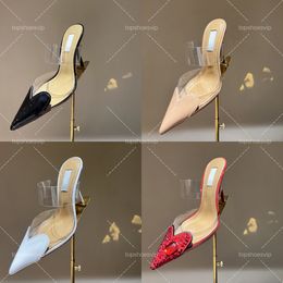 Designer di tacchi sandali sandali Rhinestone Ama i tacchi alti vere la suola snella tallone elegante sandalseu35-41