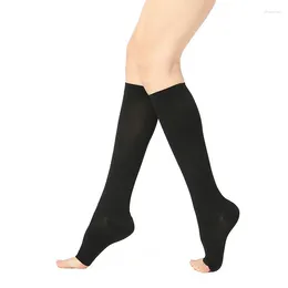 Women Socks 15-21mmHg Prevent Varicose Veins Knee High Compression Stockings For Sports Running Nurses Flight Travel Pregnancy