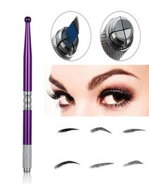 Permanent Makeup Eyebrow Pen Tattoo Manual Microblading Needles Cosmetic Embroidery Blade Red Gold Pink Tattooing Supplies8817667