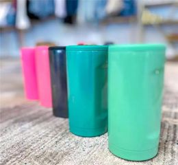 Slim Doublewalled Stainless Steel Thermoses Insulated Can Mug Cooler for 12 Oz Slim Cans Thermos Cup Glitter Mermaid 157 S26104068