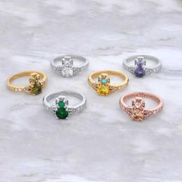 Designer Westwoods Colorful Zircon Full Diamond Saturn Ring Designed by Women High Edition Nail