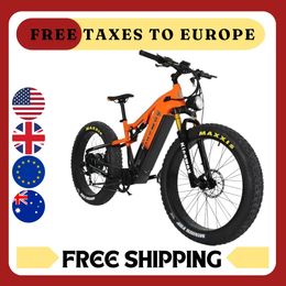 2024 New Model 1500W Motor,48V20AH Battery, 26 Inch Fat Tires, Hydraulic Brakes, 9-speed Mountain Off-Road Snow Electric Bike