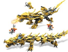 2in1 Ninja Golden Dragon Blocks Two styles Dragon Model Fit Legoness Building Blocks The Ninja Toys For Children Gifts1248174