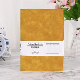 Student Diary Office & Busines Memo Notebook Work Planner Journal Notepad Soft Leather Cover 100 Sheets A5 Paper Agenda Book