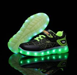 Kids led usb glowing light up tennis shoes for toddler baby boy girl children luminous sneakers kids boys girls sports shoes 201135424701