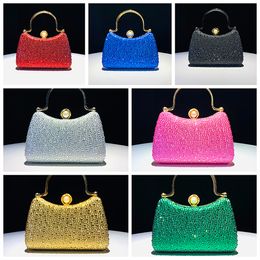 Hengmei Direct Sales Cross-border Hot Diamond Evening Bag Rhinestone Handbag Versatile Dress Diamond Bag Ins Wedding Evening Bag