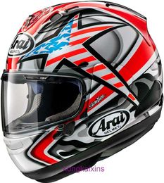 Arai Corsair X Hayden Laguna Unisex Adult Street Motorcycle Helmet White Red Black X Small