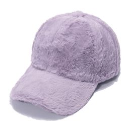 Fashion Baseball Caps for Couples Women KoreanStyle Winter Warm Wool Base Ball Cap Trendy Windproof Outdoor Thickened Solid Color4327144