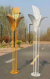 Party Decoration HVAYI Wedding Props Wrought Iron Banana Tree Leaves Size Holiday Stage Layout Background TShaped Decorat4276056