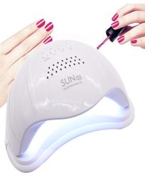 SUN5 48W Dual UV LED Nail Lamp Nail Dryer Gel Polish Curing Light with Bottom 30s60s Timer LCD display9492461