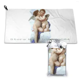 Towel Cherubs Style Quick Dry Gym Sports Bath Portable White Boat Anchor Ship Visionone Soft