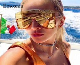 2021 Fashion New SemiRimless Sunglasses Men Women Vintage Oversized Square Designer Sun Glass Ladies UV400 Eyewear3673884