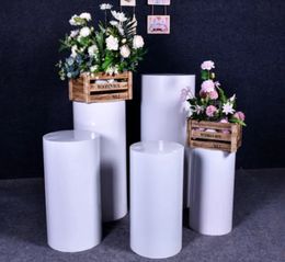 3pcs /5pcs set Metal Display Pedestal Stand Cylinder Pedestal Stands for Parties Wedding Birthday Decoration Cake Stand Dessert Display