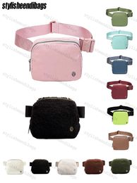 Waist Bags fleece womens chest belt Body Bag stylisheendibags l woman yoga Nylon Outdoor sport bumbag xury Designer handbag Teddy pack 0124/231460073