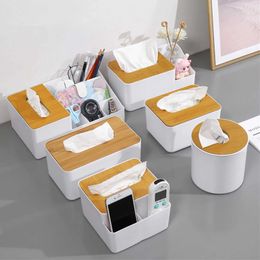Tissue Boxes Napkins 1 piece Japanese tissue box wooden lid toilet paper box wooden napkin holder simple and fashionable household car tissue dispenser B240514