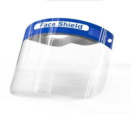 Face Shield Mask Antifog Isolation Full Protective Masks With Elastic Band Sponge Headband Protection Anti Splash Facial Guards L9189778