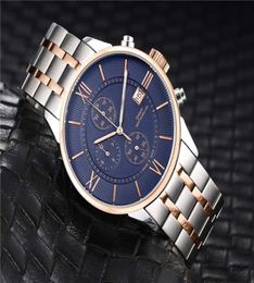 Luxury Men Watches Geneva Genuine Stainless Steel Quartz Watches Fashion Mens Watches Male Wristwatch4281099