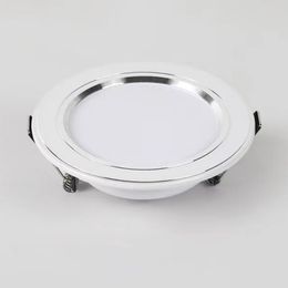 6PCS High Brightness Round Recessed Ceiling Led Spot 220V 5W 9W 12W 15W Commercial Indoor Bedroom Recessed Ceiling Downlight Home