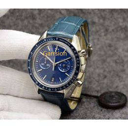 top quality mens designer watches vk quartz chronograph watchs battery movement leather strap AAA menwatch montre de relojes moonswatch chrono mens watch