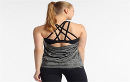 Fitness Women Breathable Yoga Top Gym Workout Tank Top Sexy Backless Sport T Shirt Women Running Shirt Sport Crop Top4135586