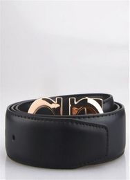 Fashion designer belt women men casual letters smooth button printed lychee pattern belt length 95cm 100 105 110 115 cm box2030681