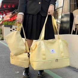 Duffel Bags Waterproof Oxford Cloth Travel Bag Set Toilet Brand Handbag Women Large Capacity Shoulder Sports Fitness Handbags