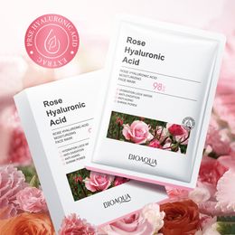Packaged Rose Face Mask BIOAOUA Hydrates and Moisturizes Long-term Nourishing and Soft Facial Skin Care Wholesale
