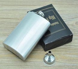 New 8 ounce stainless steel hip flasks portable flasks pocket flask flagon flask7739244