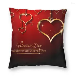 Pillow Cool Valentines Day Dinner Invitations Cover Decoration 3D Double Side Printed For Living Room