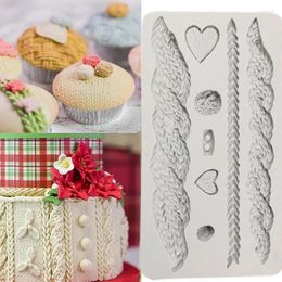 Baking Moulds Soap Mould Silicone Craft Handmade Bar Family 3D Sweater Texture