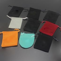Wholesale Various Jewellery Pouch Flannel Bags Small Pouches Velvet Bags For Earrings Studs Bracelet Necklace