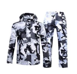 Apparel Hot Camouflage Raincoat Women/Men Suit Rain Coat Outdoor Hood Women's Raincoat Motorcycle Fishing Camping Rain Gear Men's Coat