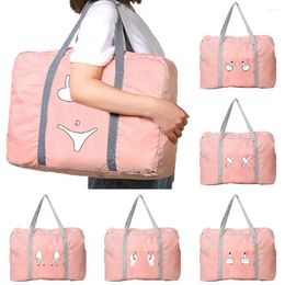 Duffel Bags Chest Pattern Series Travel Bag Unisex Large Capacity Luggage Pack Women Handbag Men Fashion Nylon Foldable Tote