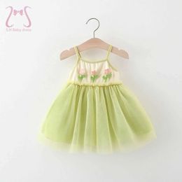 Girl's Dresses 0-3 baby clothing sleeveless soft skin friendly Summer baby clothing cute floral toddler clothing d240515