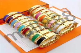 Designer H Letter gold plated Bangle bracelet Luxury Brand bangles for Women Men Fashion Bracelets Everyday Accessories Party Wedd9138267