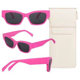 Designer Ladies Luxury Cat eye frame acetate sunglasses Luxury outdoor beach sunglasses Equipped with a dedicated crossbody bag 40197