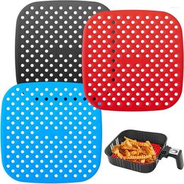 Baking Tools LMETJMA 3Pcs Silicone Air Fryer Lines Reusable Liners 8.5Inch Square Non-Stick Mat For Frying Steaming JT153