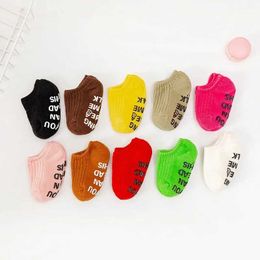 Kids Socks Summer and Spring Thin Cotton Rubber Anti slip Short Ankle Socks Cute Candy Color Striped White Baby Floor Socks d240515