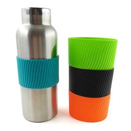 silicone sleeves for mugs Coffee Ceramic cup nonslip Reusable cover heat insulation For Tumblers 240509