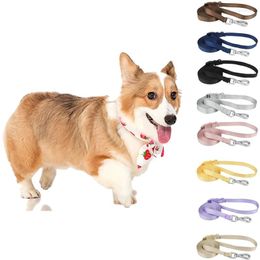 Dog Collars 2.1m Braided Leash Lead Puppy Multi-use Shoulder Waist Belt Walk Rope Pet Long Short Leashes For Small Medium Dogs Cat