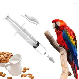 Other Bird Supplies 1Set Baby Feeder With Scale Removable Mini Spoon Plastic Gavage Tube Feeding Tool Food Grade Parrot Liquid