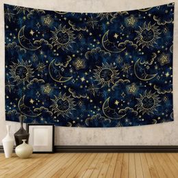 Tapestries Sun And Moon Tapestry Mandala Wall Hanging Lace Boho Hippie Room Decor Yoga Mat Bedroom Sheet